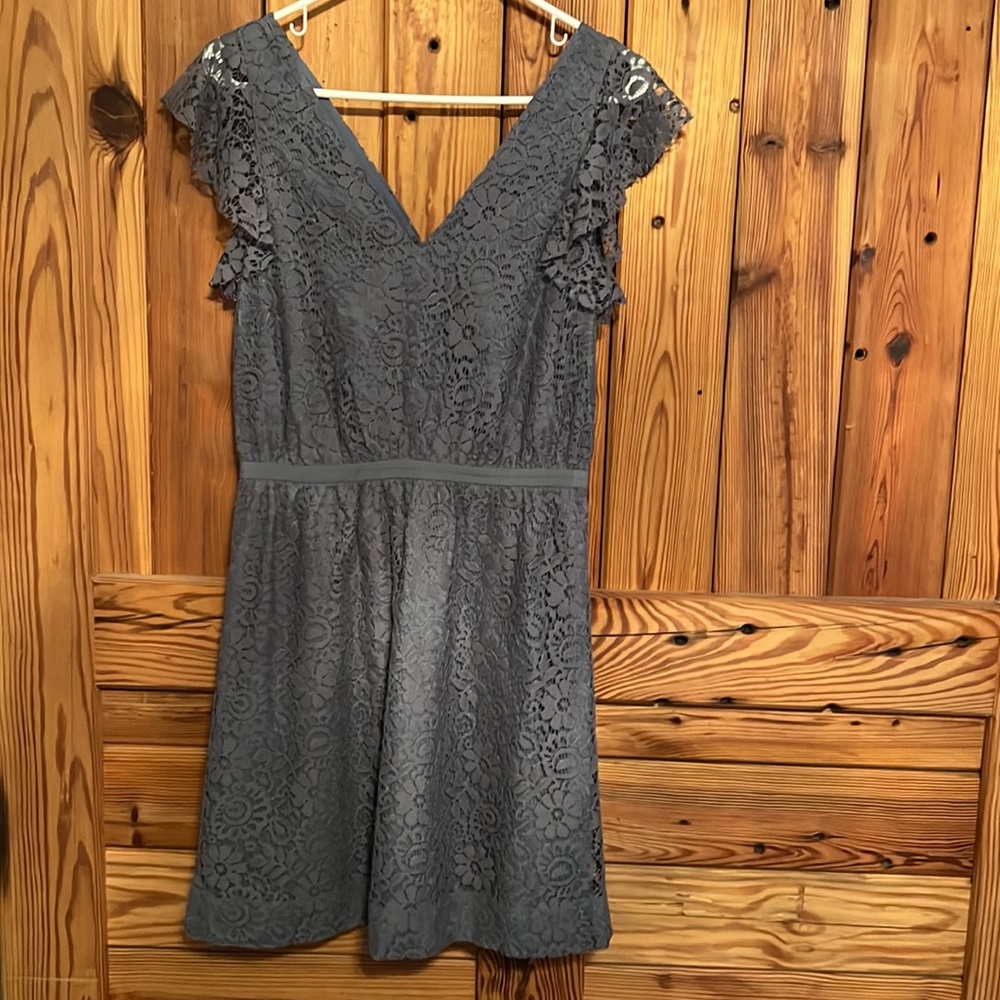 Madewell Lace Flutter Sleeve Dress Size 2